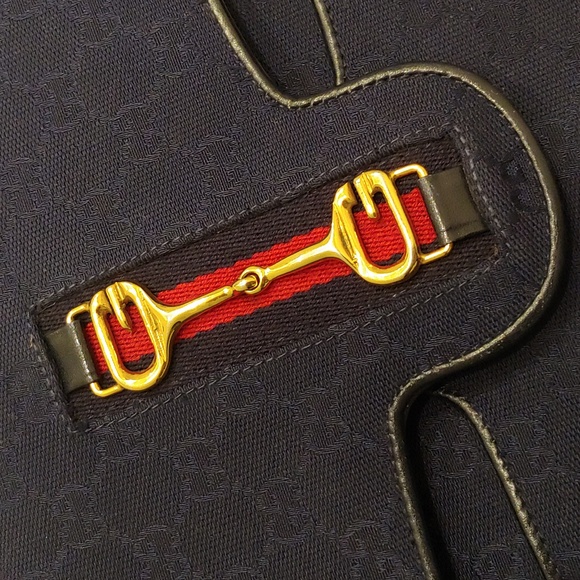 Authentic Vintage Gucci GG Monogram Supreme Sherry Web Horsebit Clutch Shoulder - Picture 11 of 11